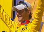 Frank Schleck pendant la 16�me �tape du Tour de France 2008
